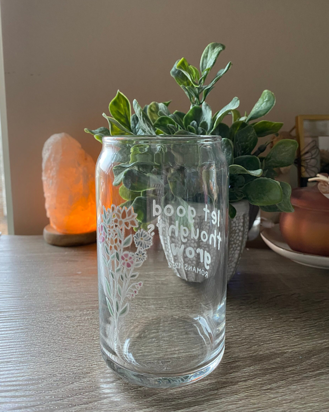 let good thoughts grow iced coffee glass | 2 style options - Image 6