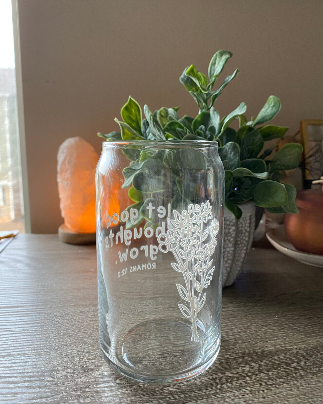 let good thoughts grow iced coffee glass | 2 style options - Image 7