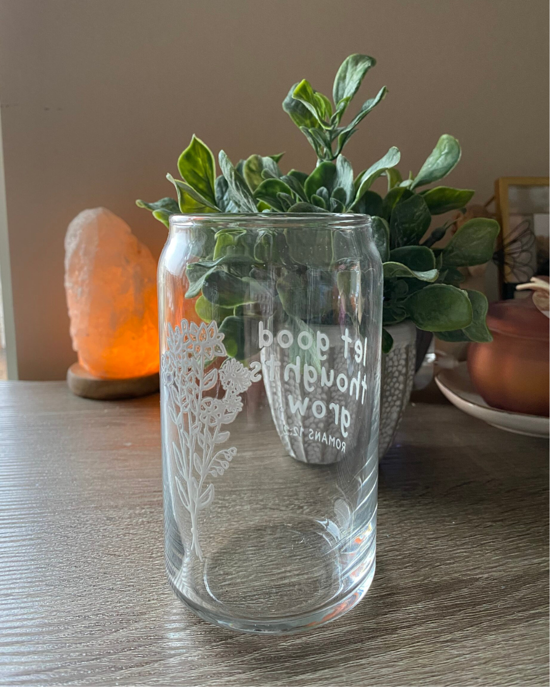 let good thoughts grow iced coffee glass | 2 style options - Image 9