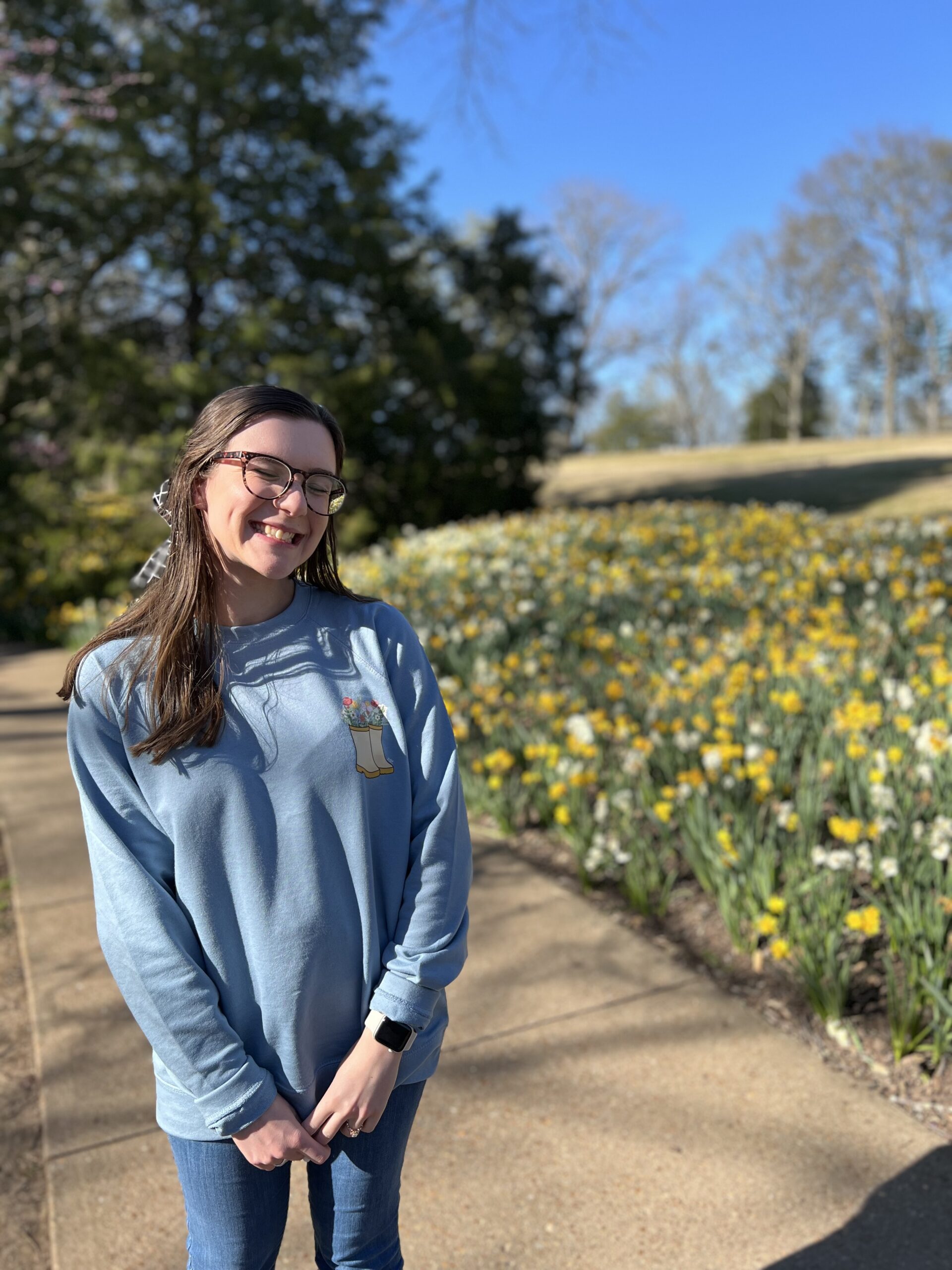 no rain, no flowers lightweight crewneck sweatshirt - Image 6