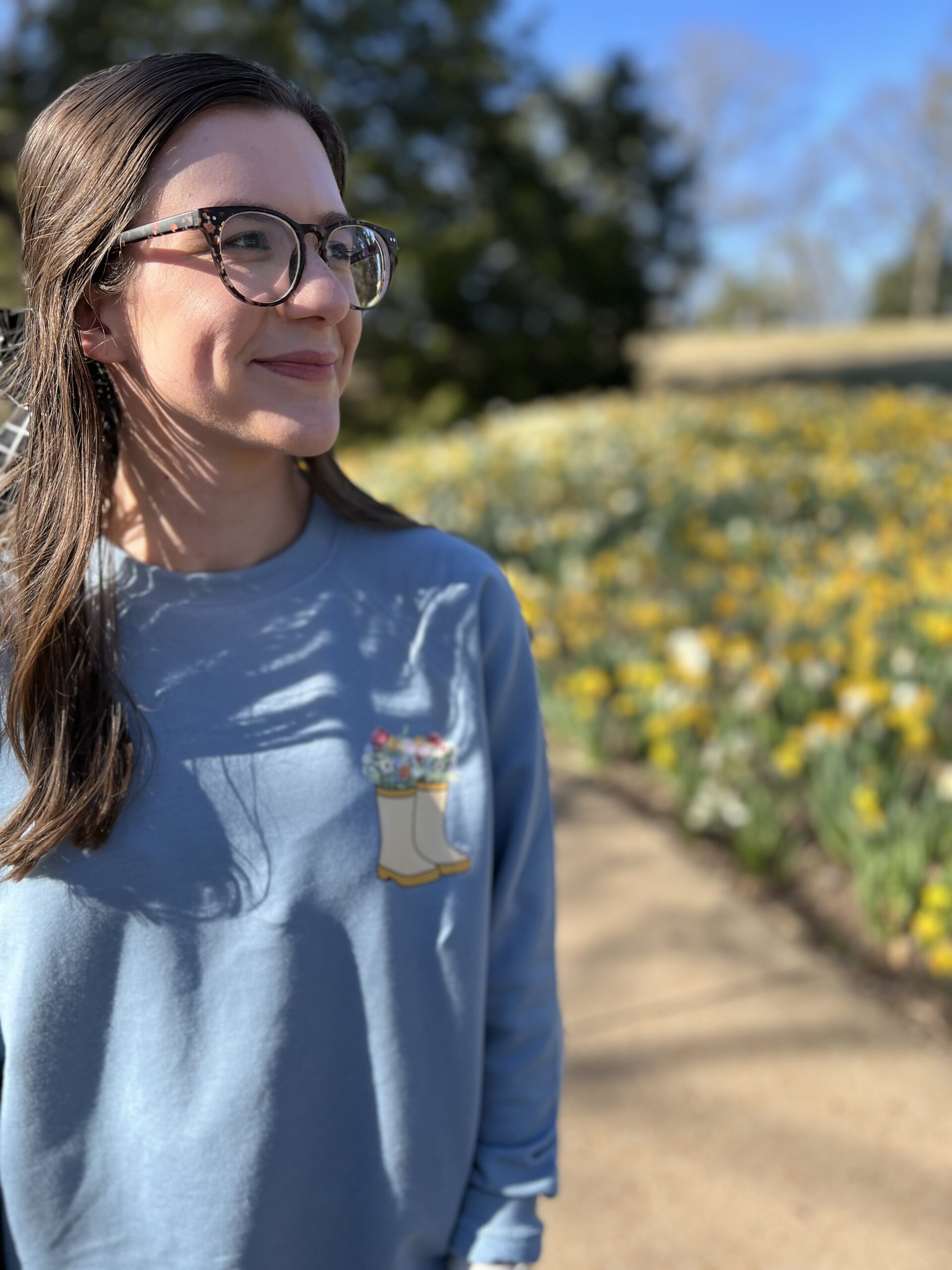 no rain, no flowers lightweight crewneck sweatshirt - Image 4