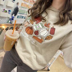 fall doodles long sleeve tee