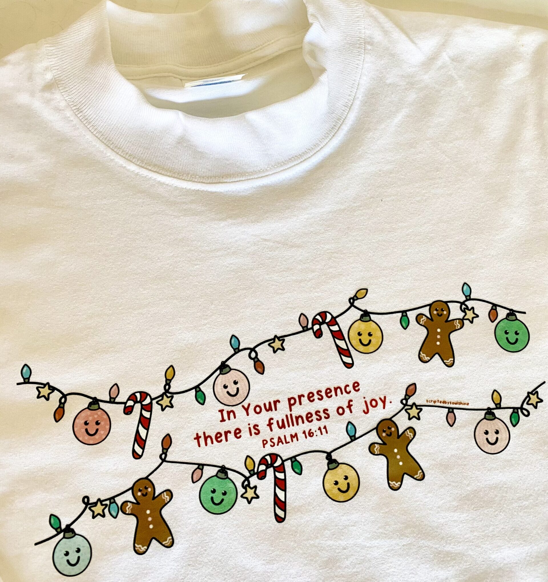 Christmas joy long sleeve tee - Image 4