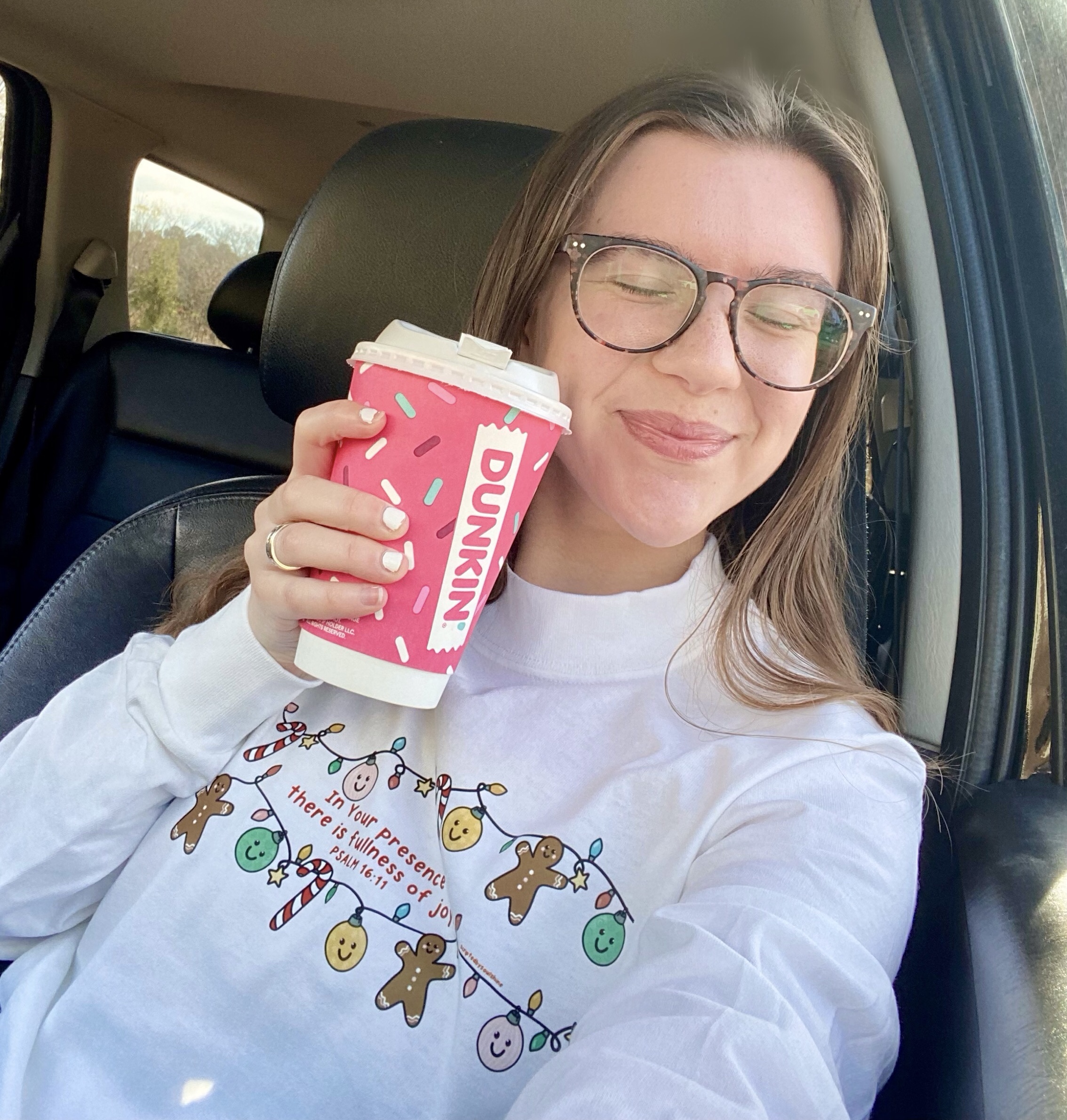 Christmas joy long sleeve tee