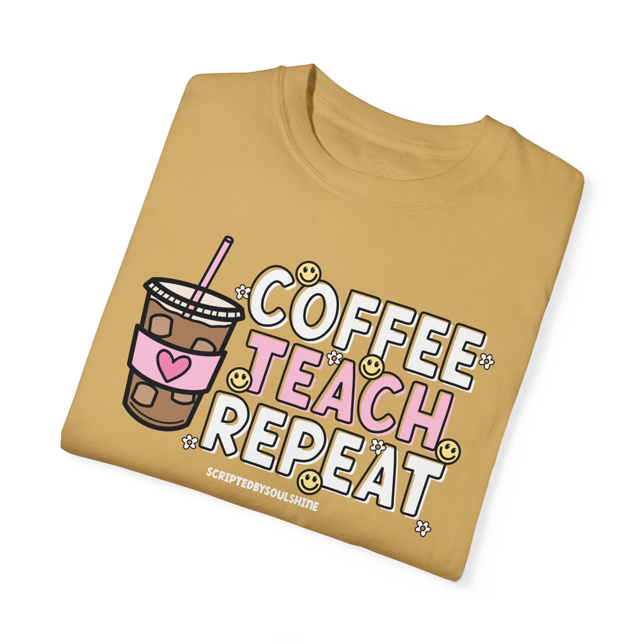 coffee teach repeat tee - Image 2