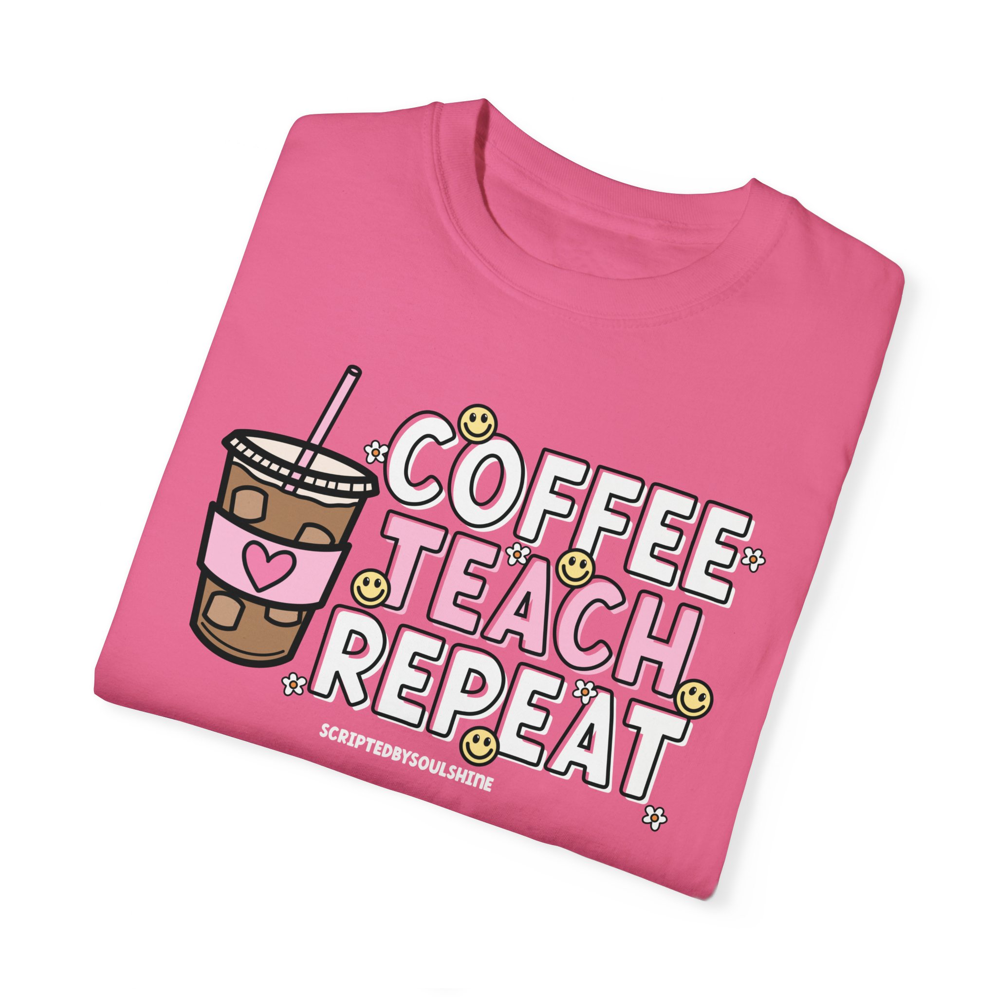 coffee teach repeat tee - Image 8