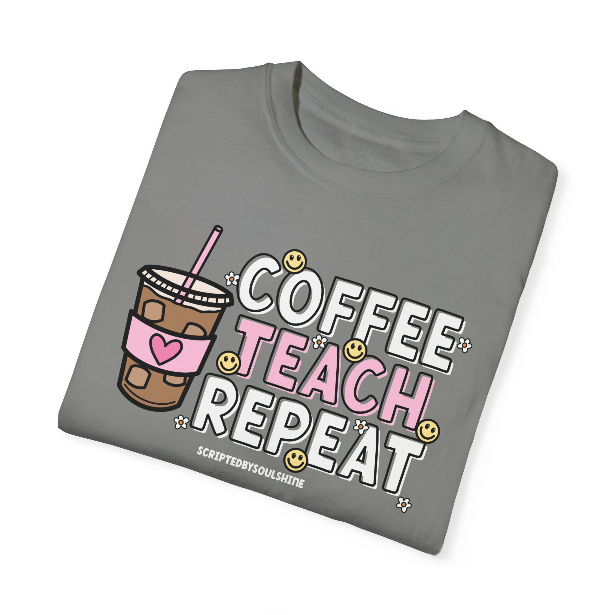 coffee teach repeat tee - Image 6