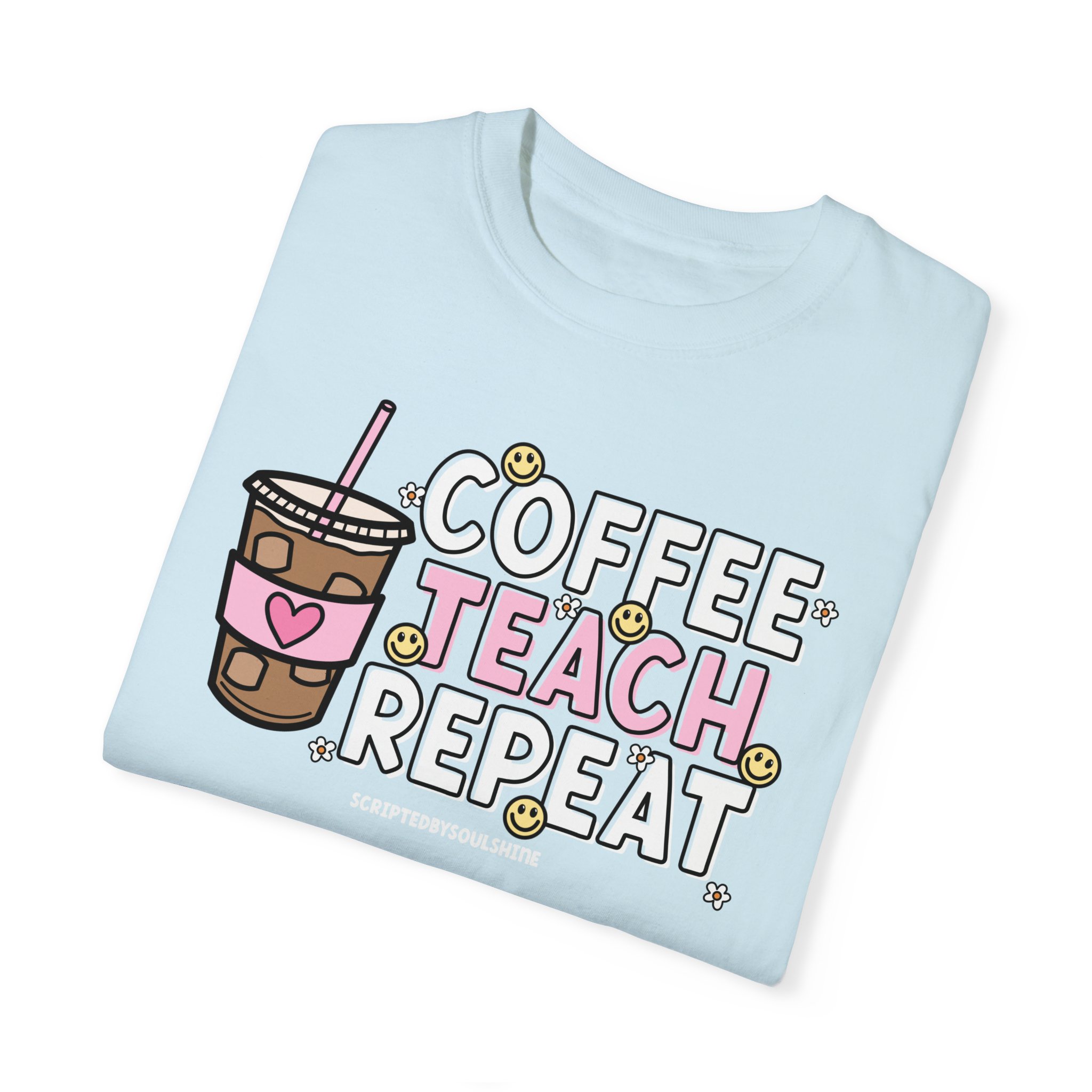 coffee teach repeat tee - Image 4