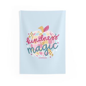 Kindness is Magic wall tapestry (blue)